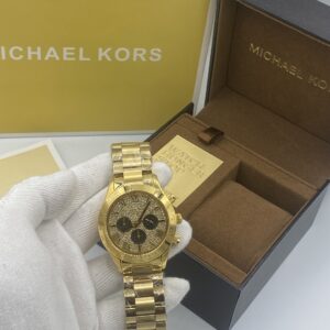 MICHAEL KORS Gold Layton Glitz Watch MK5830